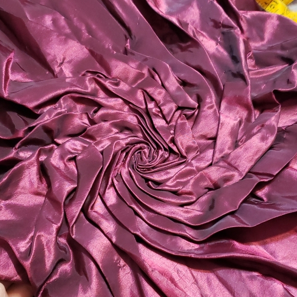 Vintage Formal Plum Wine Purple Formal Strapless Bubble Mini Dress - Picture 11 of 13